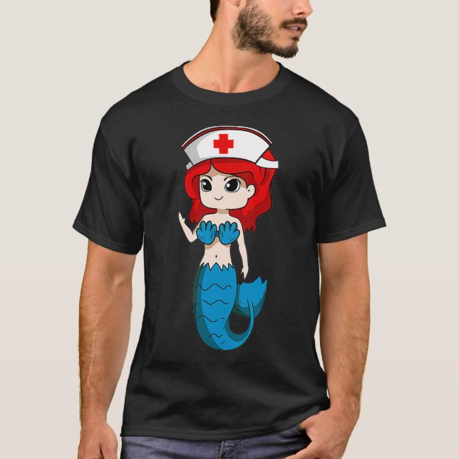 Sjöjungfru Sjukdomsbedömning Internationell sjuksk T Shirt (Framsida)