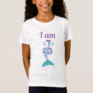 Sjöjungfru Sjunde födelsedag T Shirt