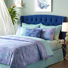 Sjöjungfru Skalar blå accentkudde Prydnadskudde