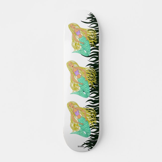 Sjöjungfru Skateboard Bräda 19,5 Cm (Framsida)