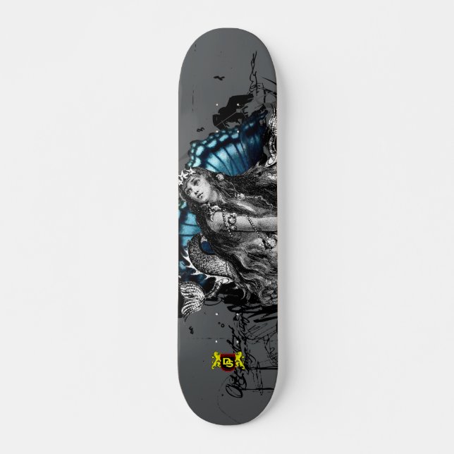 Sjöjungfru Skateboard Bräda 20,5 Cm (Framsida)