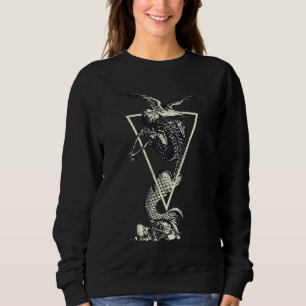 Sjöjungfru Skeleton Skull T Shirt