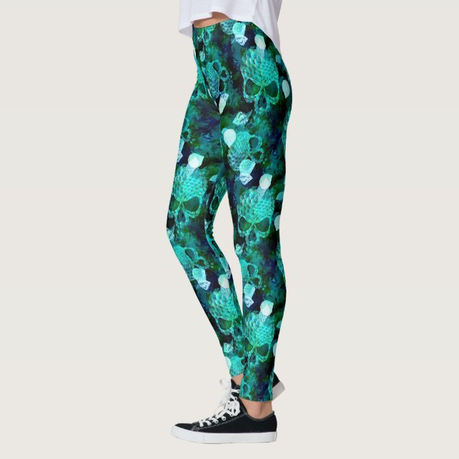 Sjöjungfru Skull Leggings (Vänster)