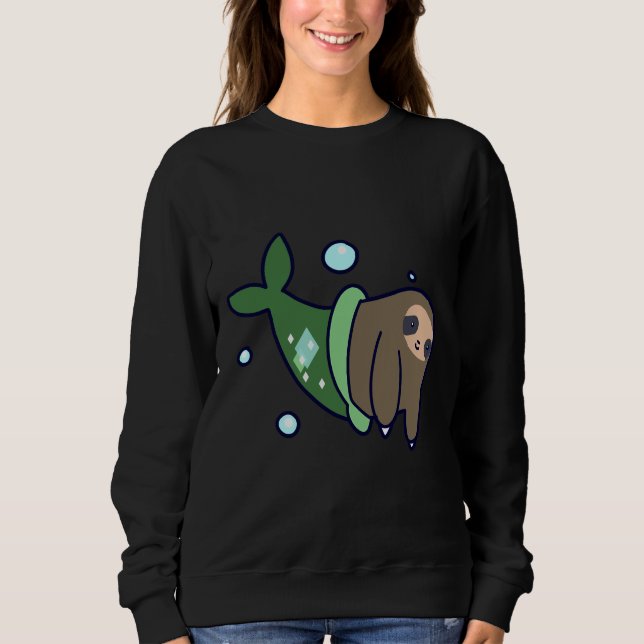 Sjöjungfru Sloth T Shirt (Framsida)