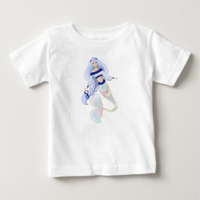 Sjöjungfru Snöjungfrun baby t-shirt (Framsida)