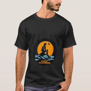 Sjöjungfru som tittar på flygplanet på Broom Lyckl T Shirt