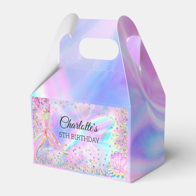 Sjöjungfru Spanska Stänk Bassäng Party Flickans fö Presentaskar (Framsidan Sidan)