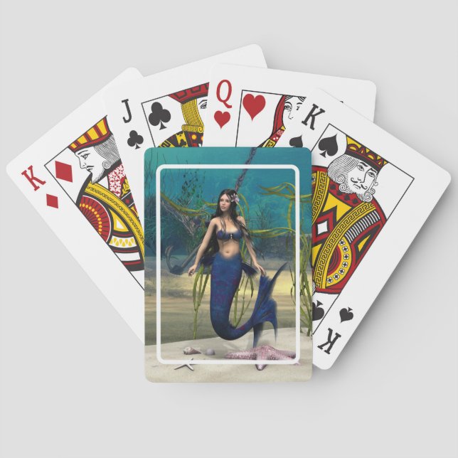 Sjöjungfru Spel Kort (Baksidan)