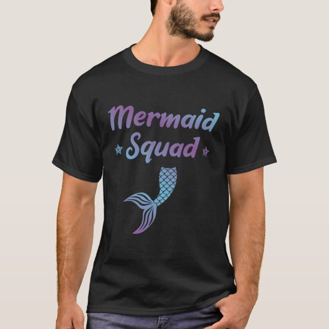 Sjöjungfru Squad for Sea Creating T Shirt (Framsida)