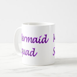 Sjöjungfru Squad Lila Ord Kaffemugg