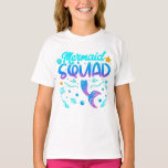 Sjöjungfru Squad of the Birthday Girl T Shirt<br><div class="desc">Sjöjungfru Squad of the Birthday Sjöjungfru Svan Family Matching Design Gift the Girl T-shirt Classic Collection.</div>
