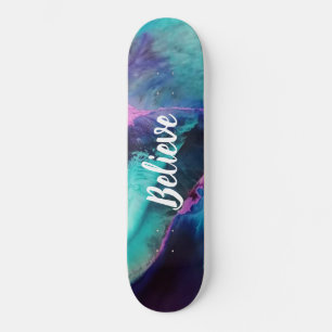 Sjöjungfru Stänk Abstrakt Tro Skateboard