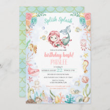 Sjöjungfru Stänk under havets födelsedag Bassäng P