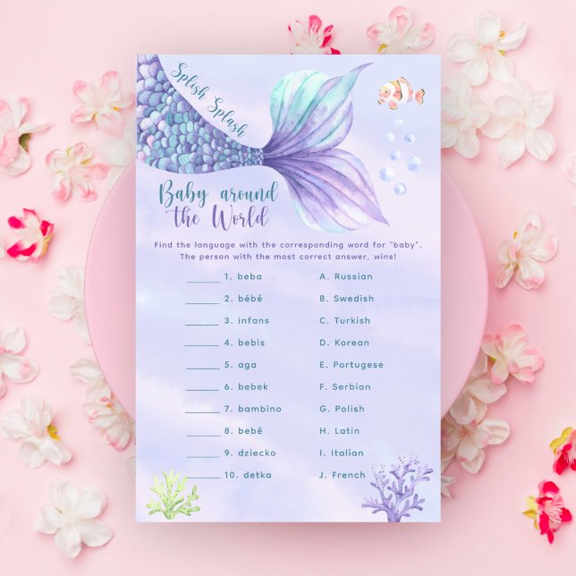 Sjöjungfru stjärt Baby runt om i världen spel (Skapare uppladdad)