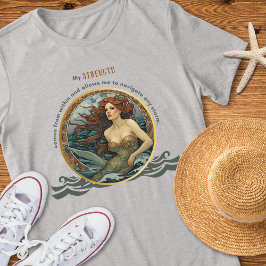 Sjöjungfru Strength - inspirationskirrt T Shirt