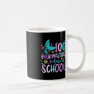 Sjöjungfru Svan 100 Mermaing Days of School Småbar Kaffemugg