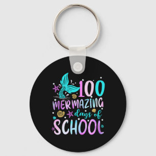 Sjöjungfru Svan 100 Mermaing Days of School Småbar Nyckelring