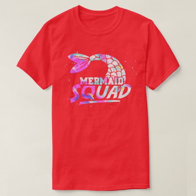 Sjöjungfru Svan Fantasy Sjöjungfru Squad Underwate T Shirt (Design framsida)
