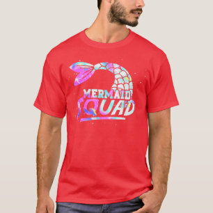 Sjöjungfru Svan Fantasy Sjöjungfru Squad Underwate T Shirt