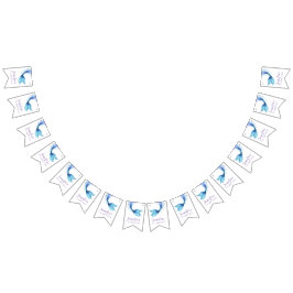 Sjöjungfru Svan födelsedag under havsbottnen Lila Vimplar