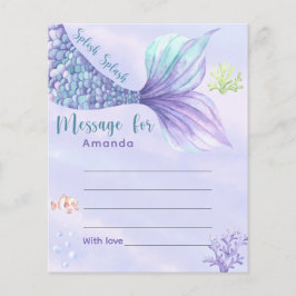 Sjöjungfru svan födelsedagstidskapitel - meddeland