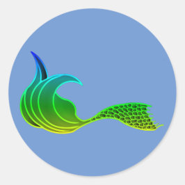 Sjöjungfru svan i skuggor av klistermärken för grö