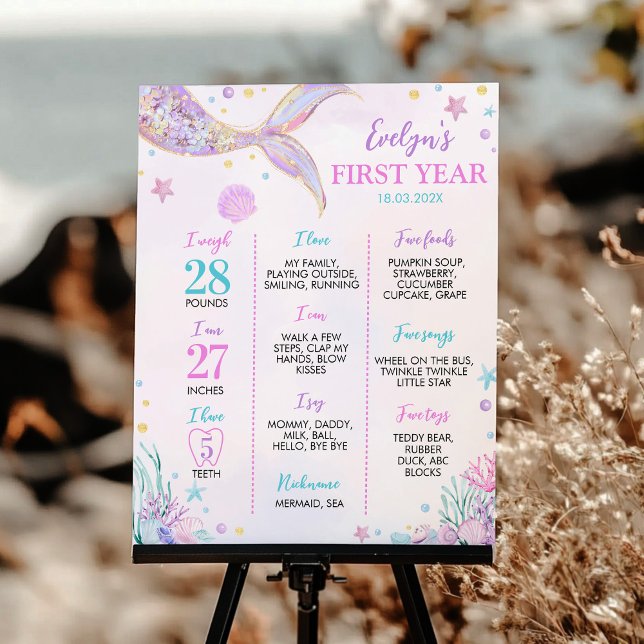 Sjöjungfru Svan under milstolpe för havets födelse Poster (Skapare uppladdad)