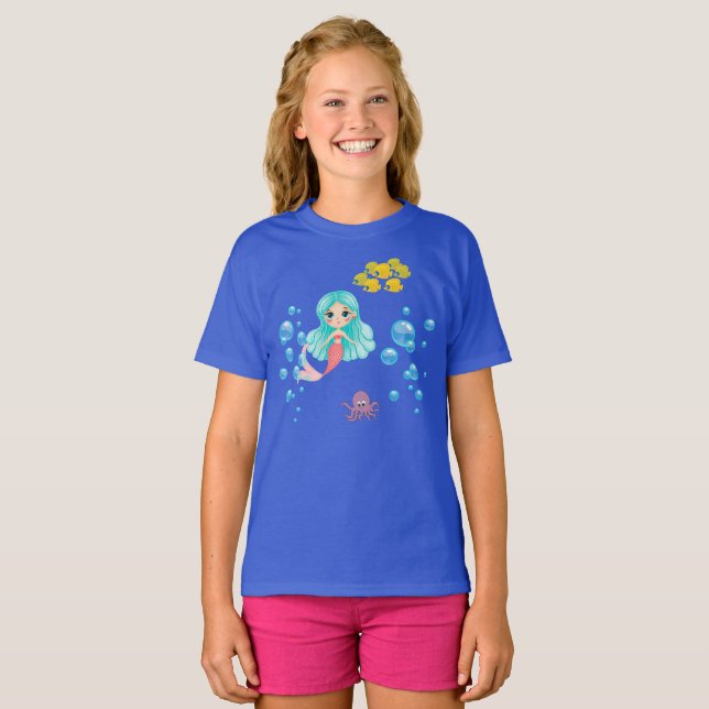 Sjöjungfru T Shirt (Hel framsida)