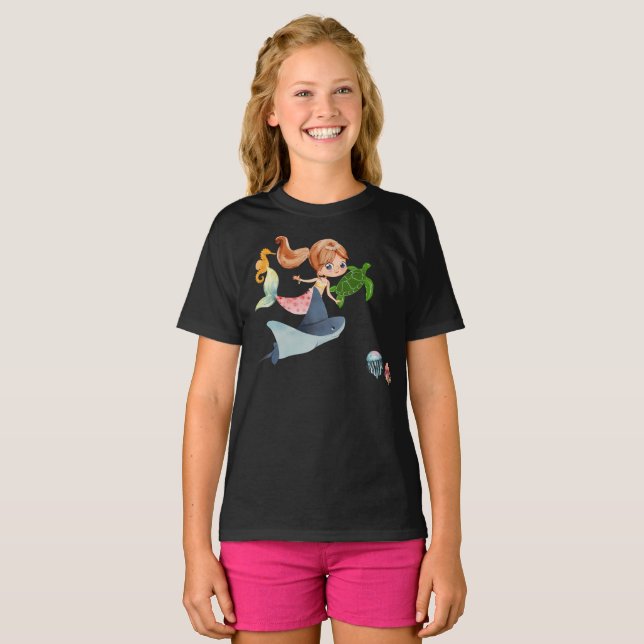 Sjöjungfru T Shirt (Hel framsida)