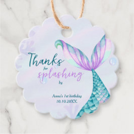 Sjöjungfru Tack för att du blev störd av födelseda Gåvor Etiketter