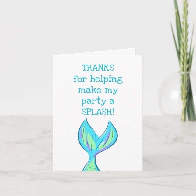 Sjöjungfru Tack Kort (Framsida)