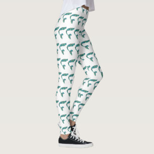 Sjöjungfru Tale Legings White och Grönt Leggings