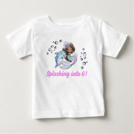 Sjöjungfru ThLED 6e Birthday T-Shirt för barn