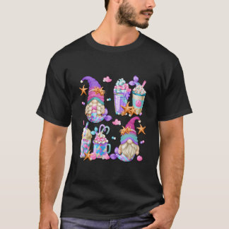 Sjöjungfru Tomte För Sommaruppehåll Kaffe Latte Ko T Shirt