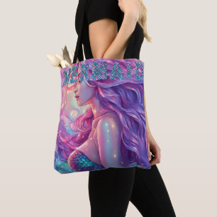 Sjöjungfru Tote Bag Tygkasse