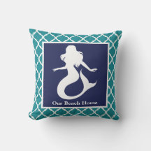 Sjöjungfru Turcos Blue Nautical Personalize Namn