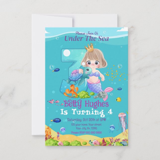 Sjöjungfru under 3:e dagen för inbjudan till sjöss (Framsida)