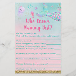 Sjöjungfru under havet som känner Mammans bästa sp