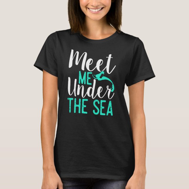 Sjöjungfru under havet t shirt (Framsida)