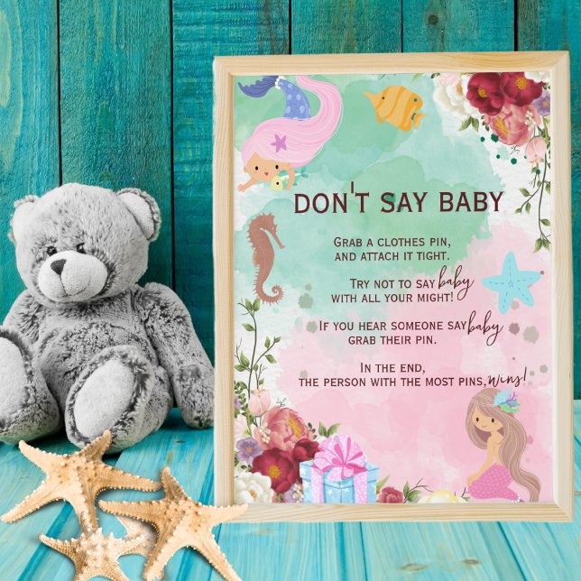 Sjöjungfru under havets Shhh säger inte Baby Game Poster (Skapare uppladdad)