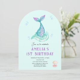 Sjöjungfru Under inbjudan till havs-tealäggning