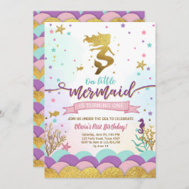 Sjöjungfru under lilorna för inbjudningar