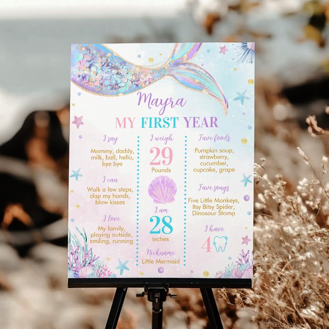 Sjöjungfru under milstolpen Havsdag Poster (Skapare uppladdad)