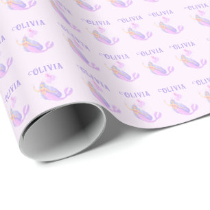 Sjöjungfru under Rosan vid barns födelsedag Presentpapper