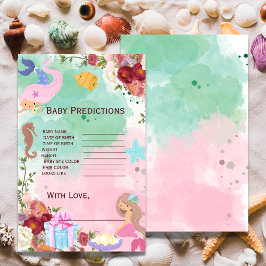 Sjöjungfru under Sea Baby Shower Predicame