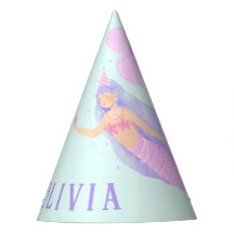Sjöjungfru under Sea Birthday Girl Girl Blue Namn