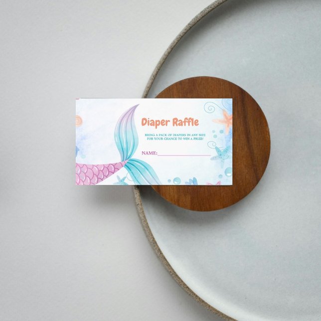 Sjöjungfru under sjökortet Raffle Request Card Tilläggskort (Skapare uppladdad)