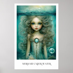 Sjöjungfru under Vatten Poster