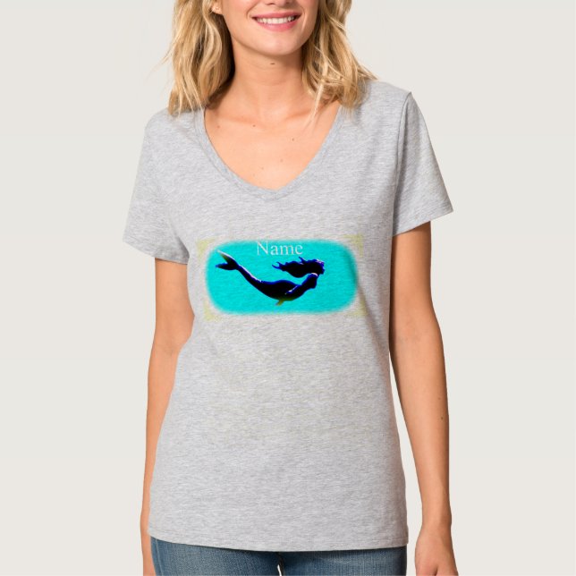 Sjöjungfru under vatten Thunder_Cove T Shirt (Framsida)