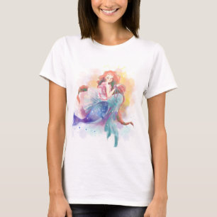 sjöjungfru vattenfärg t shirt